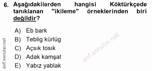 Soru 6