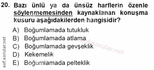 Soru 20