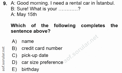 Soru 9
