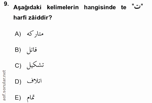 Soru 9