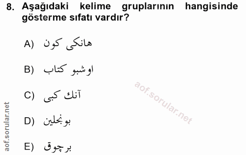Soru 8