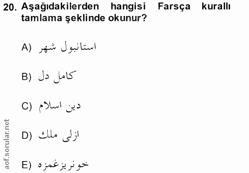 Soru 20