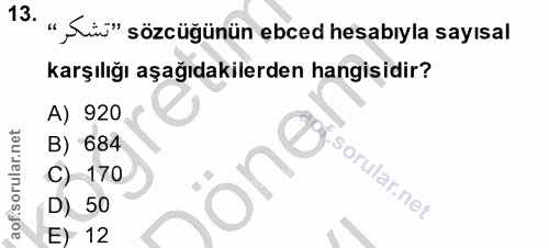 Soru 13