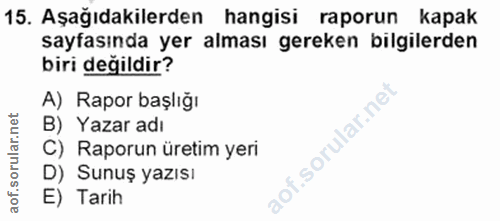 Soru 15