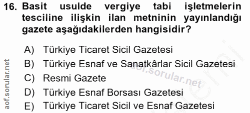 Soru 16