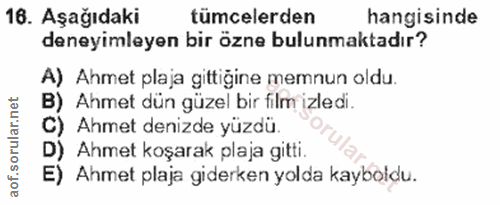 Soru 16