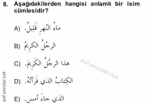 Soru 8