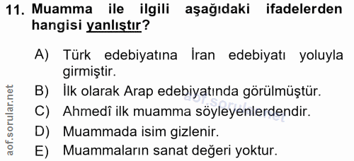 Soru 11