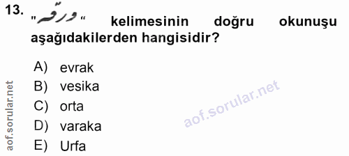 Soru 13