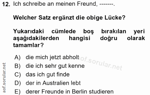 Soru 12