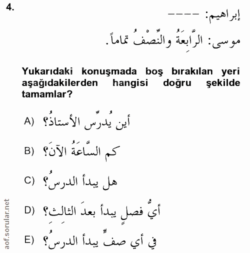 Soru 4