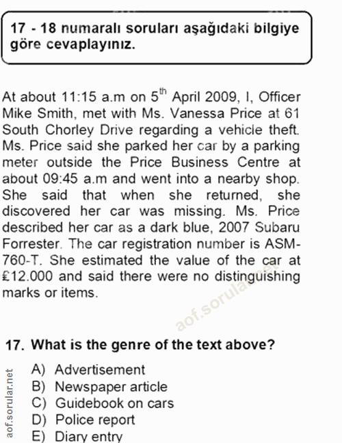 Soru 17