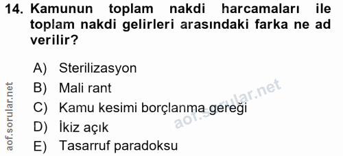 Soru 14