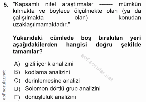 Soru 5