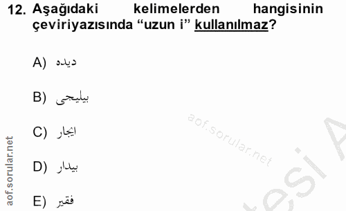 Soru 12