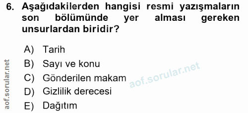 Soru 6