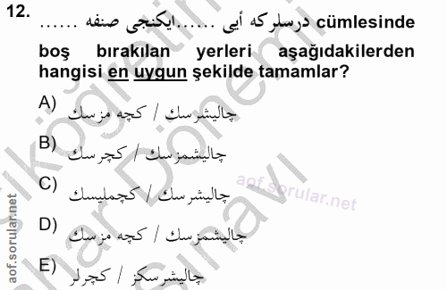 Soru 12