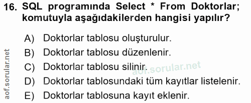 Soru 16