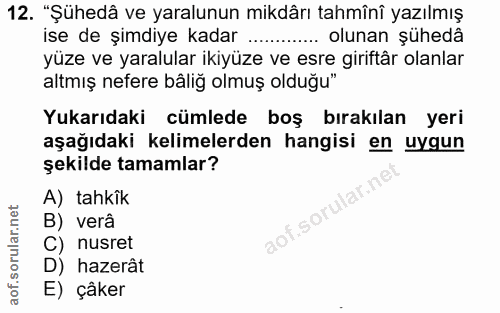 Soru 12
