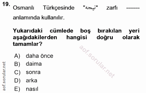 Soru 19