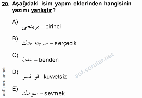 Soru 20