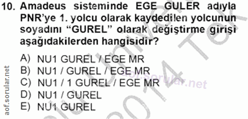Soru 10