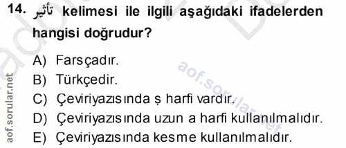 Soru 14