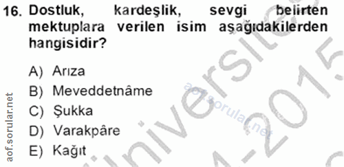 Soru 16