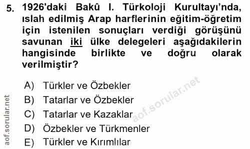 Soru 5