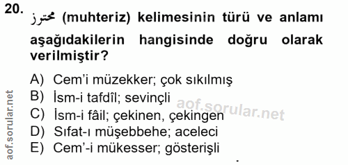 Soru 20