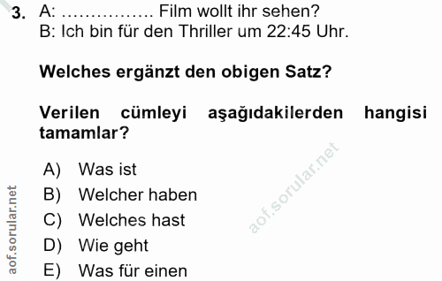 Soru 3