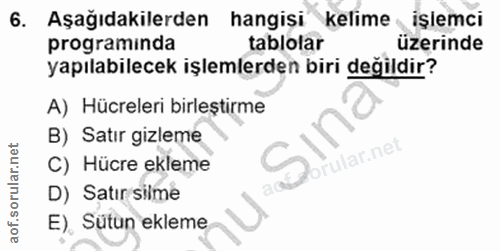 Soru 6