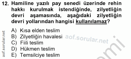 Soru 12