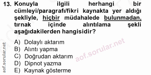 Soru 13