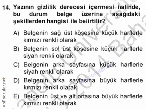 Soru 14