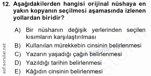 Soru 12