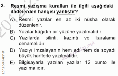 Soru 3