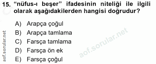 Soru 15