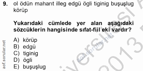 Soru 9