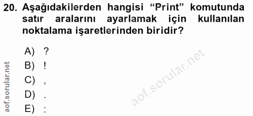 Soru 20