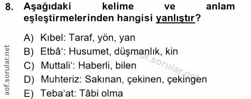 Soru 8