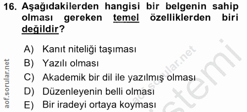 Soru 16