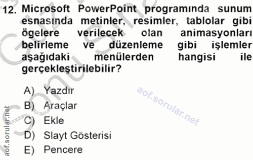 Soru 12