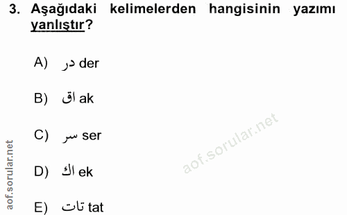 Soru 3