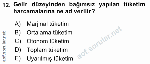Soru 12