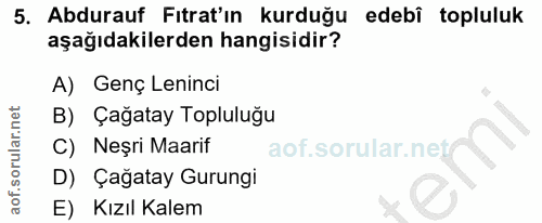 Soru 5