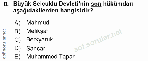 Soru 8