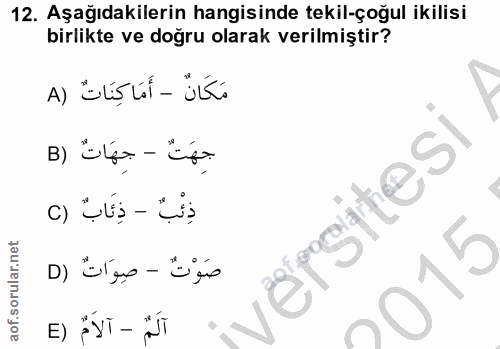Soru 12