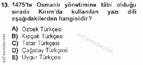 Soru 13