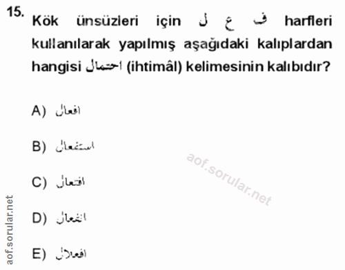 Soru 15